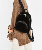 Faux Fur Finish Backpack
