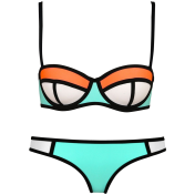 GLove Bright Diving Suit Material-neoprene Bikini Set