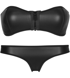 Pandolah Luxury Zip Top Diving Suit Neoprene Bikini Set