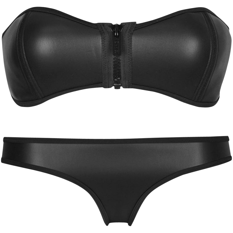 Pandolah Luxury Zip Top Diving Suit Neoprene Bikini Set