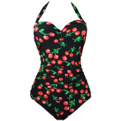 Cocoship 50s Retro Vintage Swimwear Monokinis