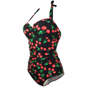 Cocoship 50s Retro Vintage Swimwear Monokinis