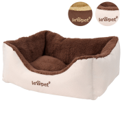Leopet® HTBT03 Dog Bed DIFFERENT SIZES and COLOURS (Brown,-S) 