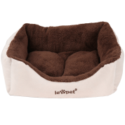 Leopet® HTBT03 Dog Bed DIFFERENT SIZES and COLOURS (Brown,-S) 