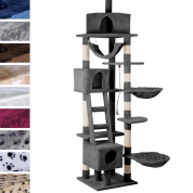 Leopet® KBD010 2beige Cat Tree Scratching Post Kitten Climbing Exercise Activity Centre Sisal Leight ca.230cm