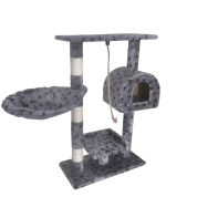 Leopet® KBM001 2grau Cat Tree Scratching Post Kitten Climbing Exercise Activity Centre Sisal