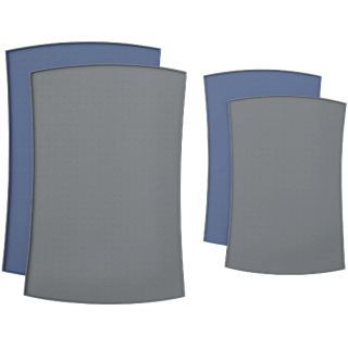 PetFusion Pet Food Mat in Premium FDA Grade Silicone (Large, Grey) 