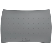 PetFusion Pet Food Mat in Premium FDA Grade Silicone (Large, Grey) 