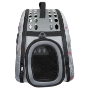 Petown Soft sided Pet Carrier pet Carriers Airline Approved with Foldable and Washable (Gray) 