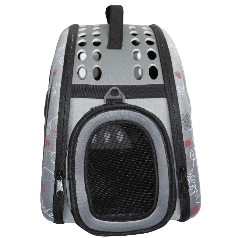 Petown Soft sided Pet Carrier pet Carriers Airline Approved with Foldable and Washable (Gray) 