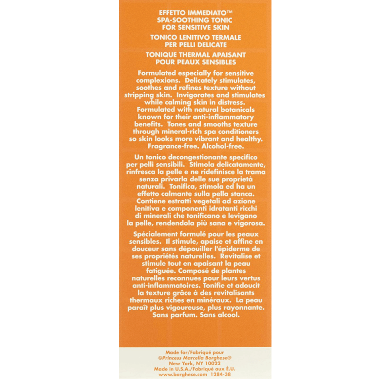 Immediato Spa Soothing Tonic