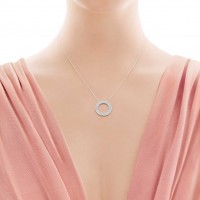 Three-row circle pendant