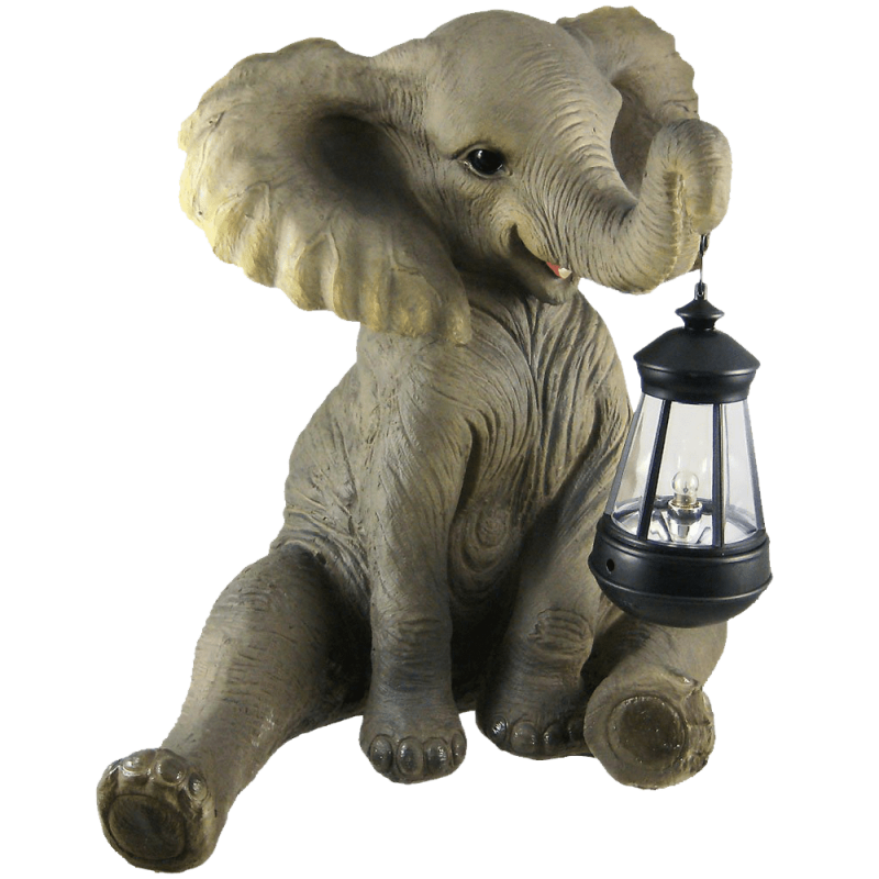 Garden Statue W- Lantern