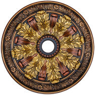 Hand Painted Ceiling Medallion 30 In
