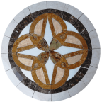 Tile Floor Medallion Marble Mosaic