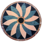 Tile Floor Medallion Marble Mosaic