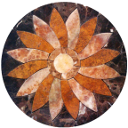 Tile Floor Medallion Marble Mosaic