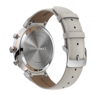 ASUS ZenWatch 3 Smartwatch (Silver Casing-Beige Leather Band)