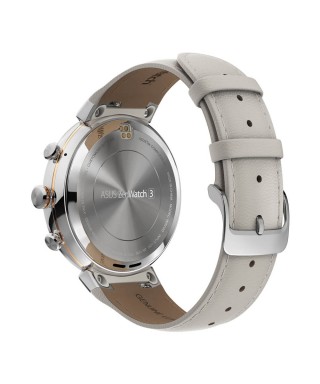 ASUS ZenWatch 3 Smartwatch (Silver Casing-Beige Leather Band)