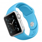 Apple 38 MM Smartwatch - Silver Aluminum Case with Blue Band
