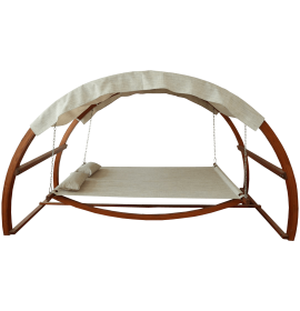 Leisure Season Swing Bed with Canopy