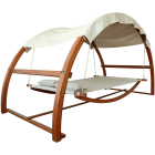 Leisure Season Swing Bed with Canopy
