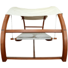 Leisure Season Swing Bed with Canopy