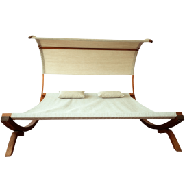 Leisure Season Sunbed with Canopy