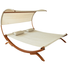 Leisure Season Sunbed with Canopy