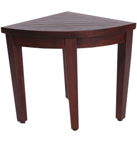 Oasis Bathroom Teak Corner Shower Seat Stool Chair Bench