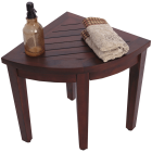 Oasis Bathroom Teak Corner Shower Seat Stool Chair Bench