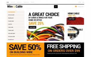 Cords and Wires Store Shop Template