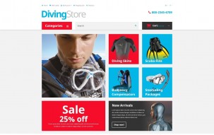 Diving Shop Shop Template
