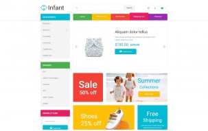 Infant Clothing Store Shop Template