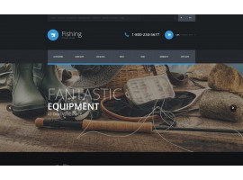 Fishing Equipment Store Shop Template