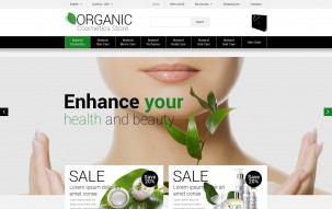 Organic Cosmetics Store Shop Template