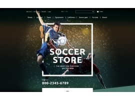 Soccer Shop Shop Template
