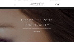 Jewelry Showcase Shop Template