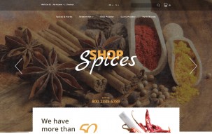 Spices Shop Shop Template