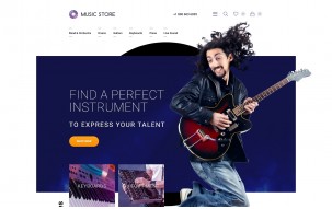 Musical Instruments Shop Template