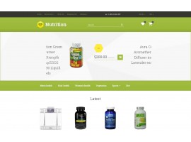Nutrition/Supplements Shop Template