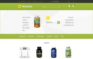 Nutrition/Supplements Shop Template