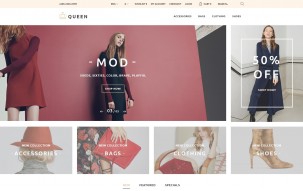 Queen - Fashion Store Shop Template