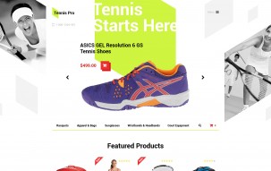 Tennis Pro Shop Template