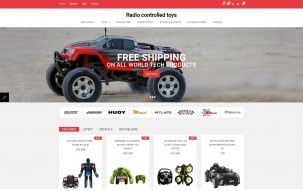 Radio Controlled Toys Responsive Shop Template