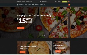 Pizza House - Pizza Restaurant With Online Ordering System Shop Template