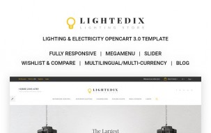 Lighting & Electricity Responsive Shop Template