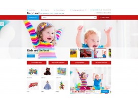 Faury Land - Kids Toys & Clothes Shop Template
