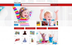 Faury Land - Kids Toys & Clothes Shop Template