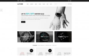 OnTime - Elegant Watches & Accesories Store Shop Template